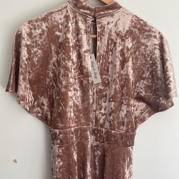 Grey & Gray| Crushed Velvet  Dress - Picture 6 of 8